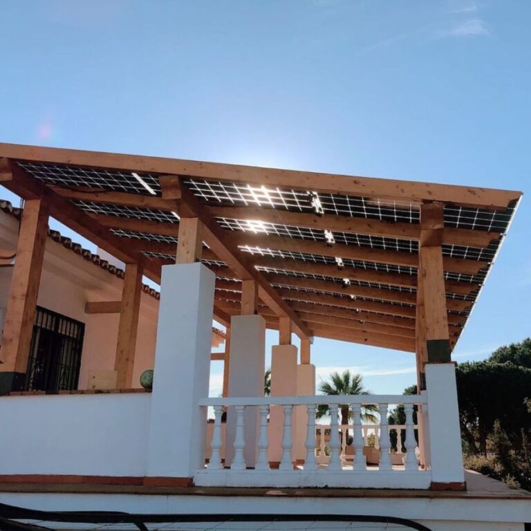 pergolas con paneles solares werner solar